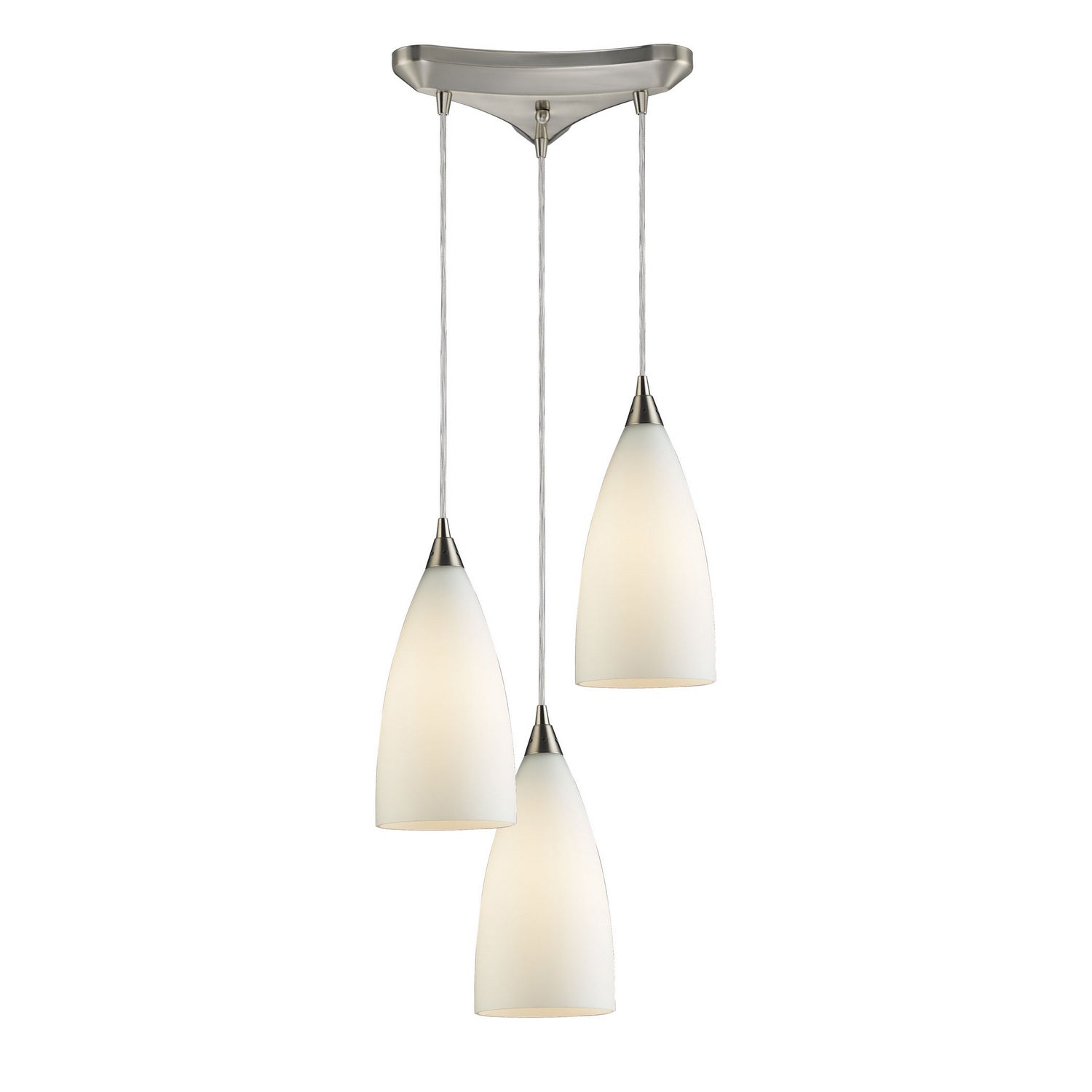 ELK Home - 2580/3 - Three Light Pendant - Vesta - Satin Nickel