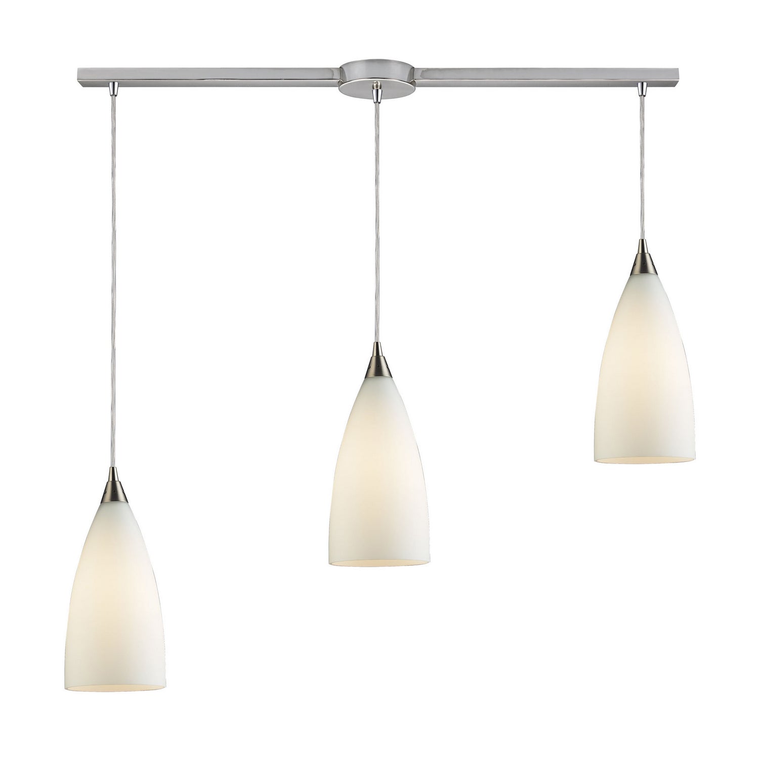 ELK Home - 2580/3L - Three Light Pendant - Vesta - Satin Nickel