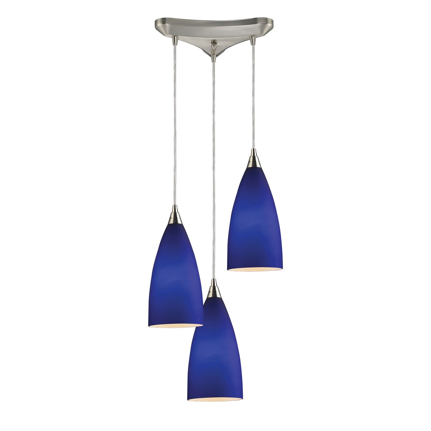 ELK Home - 2581/3 - Three Light Pendant - Vesta - Satin Nickel