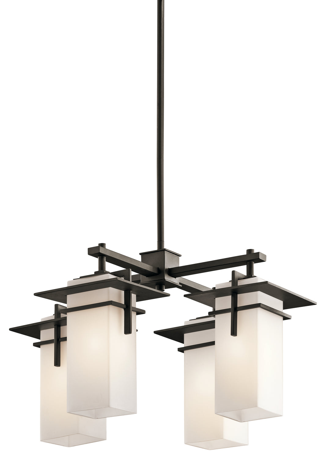 Kichler - 49638OZ - Four Light Outdoor Chandelier - Caterham - Olde Bronze