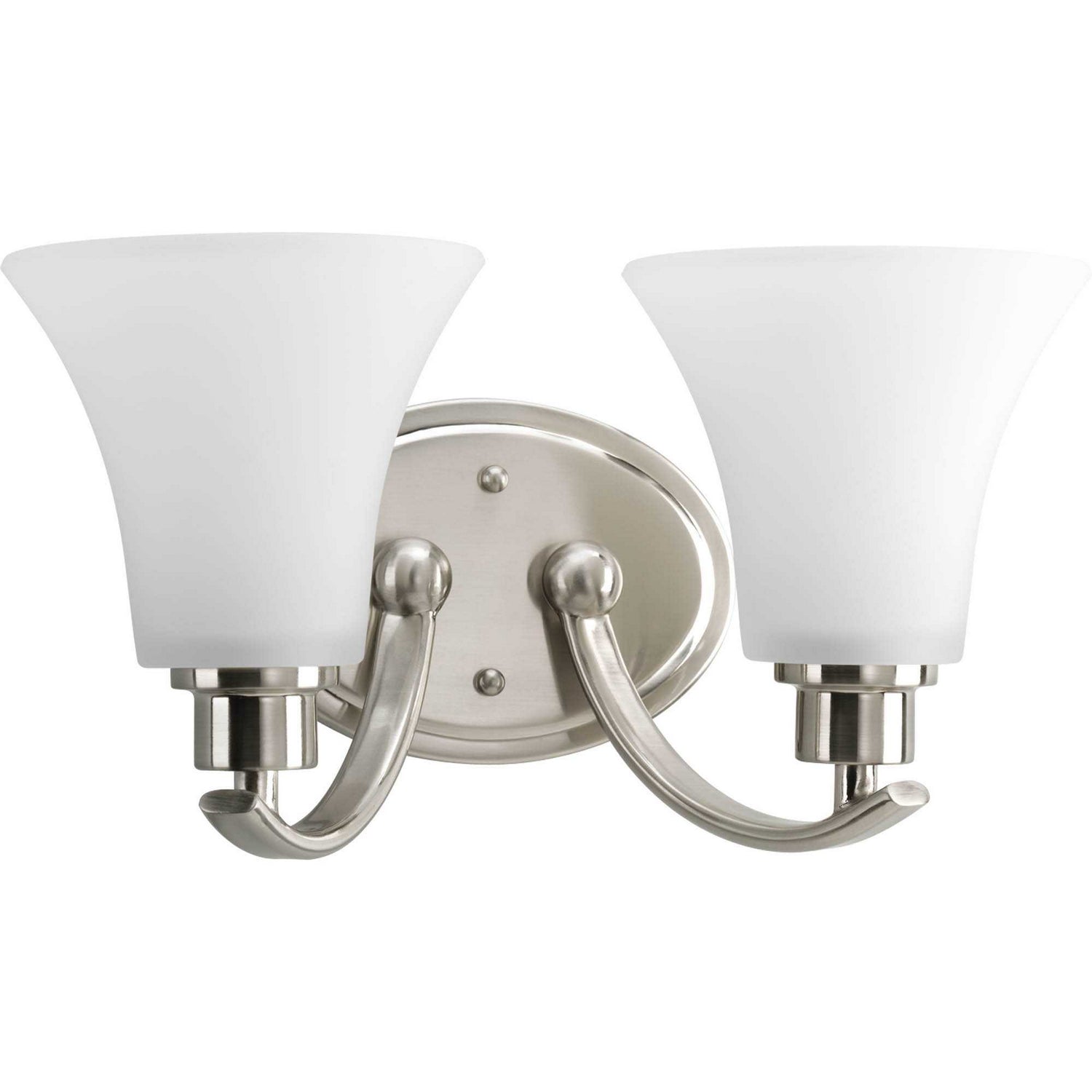 Progress Lighting - P2001-09 - Two Light Bath Bracket - Joy - Brushed Nickel