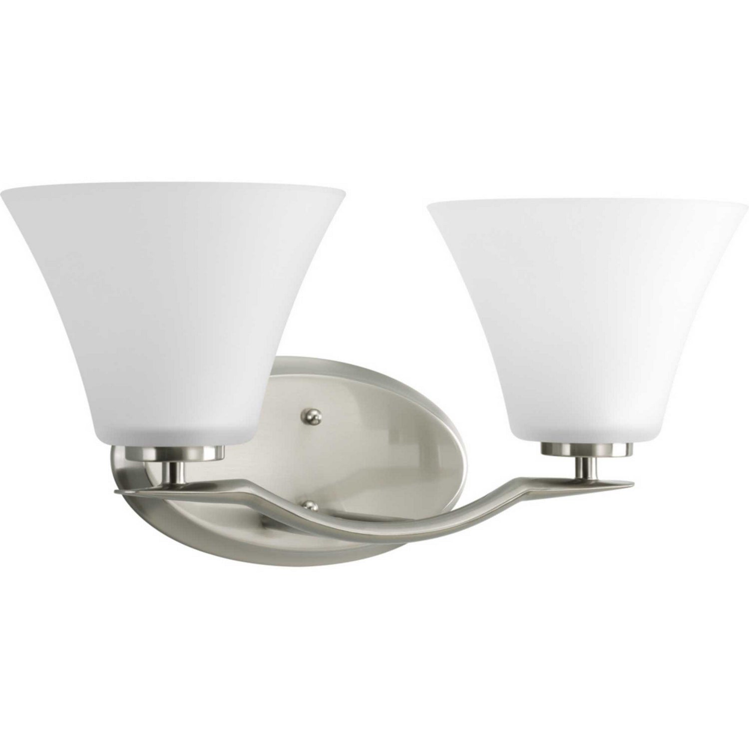 Progress Lighting - P2005-09 - Two Light Bath Bracket - Bravo - Brushed Nickel