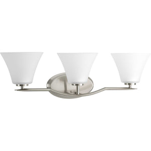 Progress Lighting - P2006-09 - Three Light Bath Bracket - Bravo - Brushed Nickel