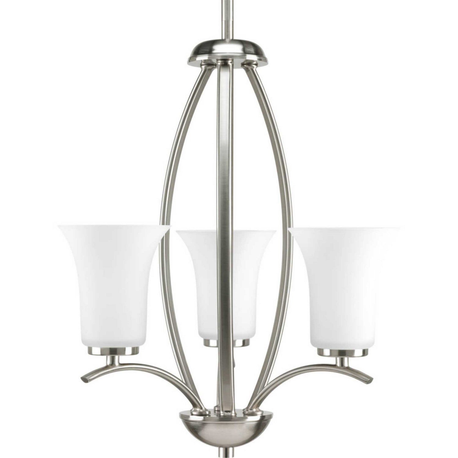 Progress Lighting - P3587-09 - Three Light Foyer Pendant - Joy - Brushed Nickel