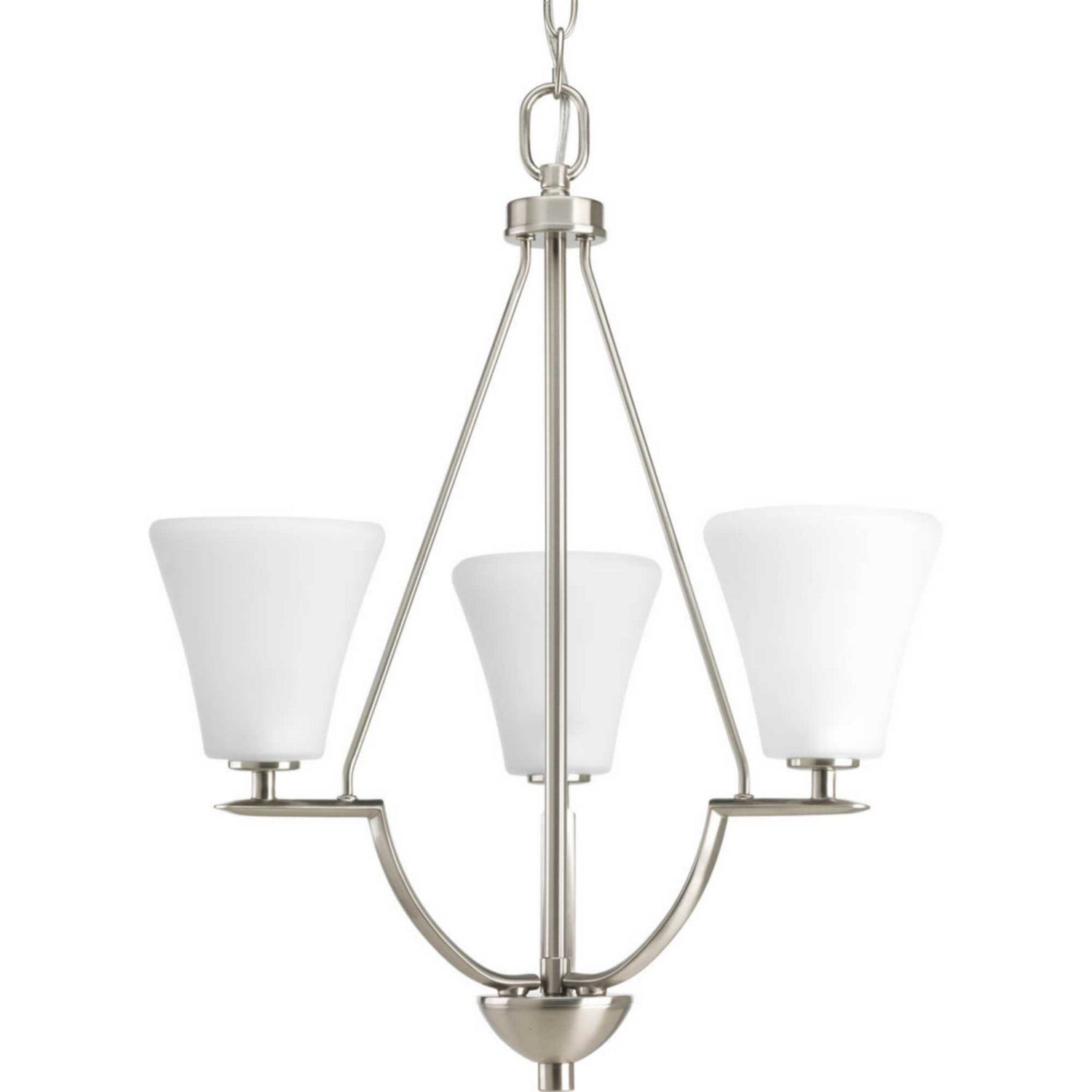 Progress Lighting - P3821-09 - Three Light Chandelier - Bravo - Brushed Nickel