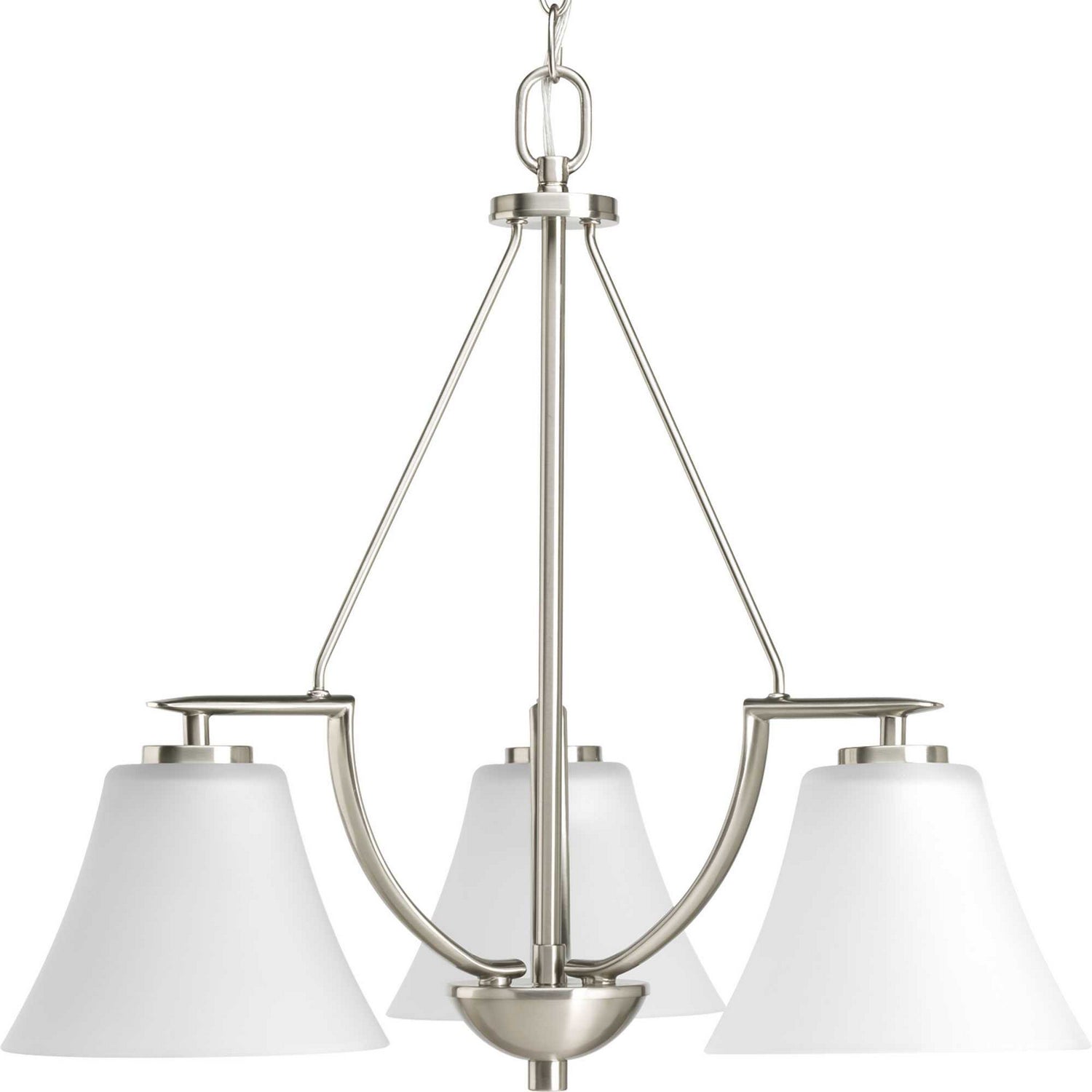 Progress Lighting - P4621-09 - Three Light Chandelier - Bravo - Brushed Nickel