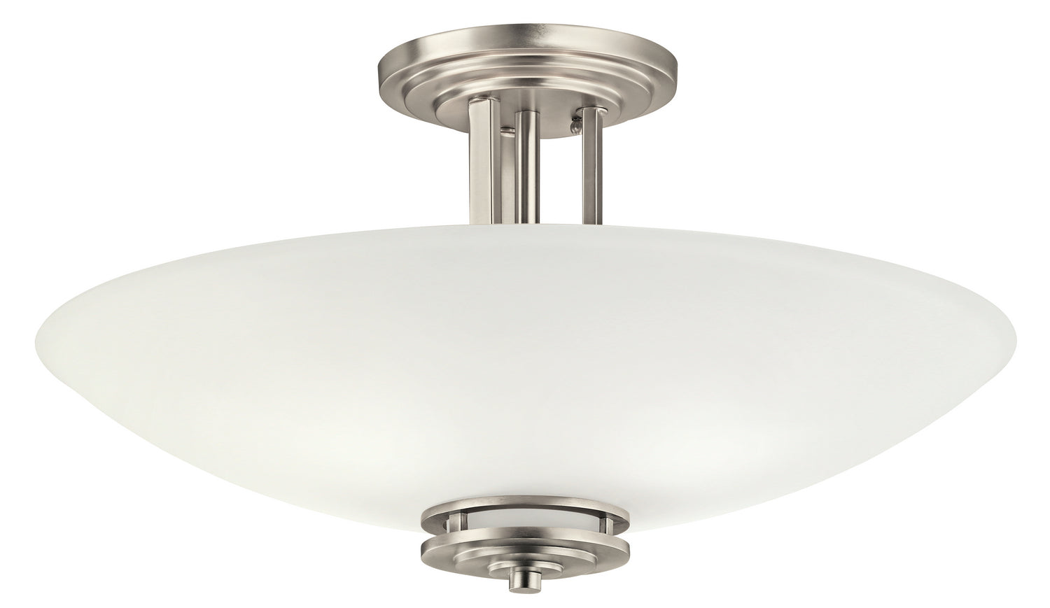 Kichler - 3677NI - Four Light Semi Flush Mount - Hendrik - Brushed Nickel