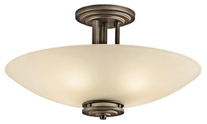 Kichler - 3677OZ - Four Light Semi Flush Mount - Hendrik - Olde Bronze