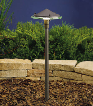 Kichler - 15317AZT - One Light Path & Spread - Textured Architectural Bronze