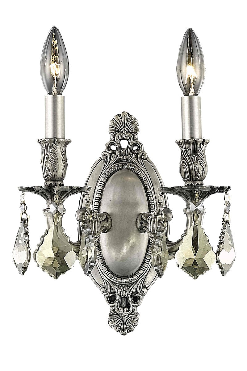 Elegant Lighting - 9202W9PW-GT/RC - Two Light Wall Sconce - Rosalia - Pewter