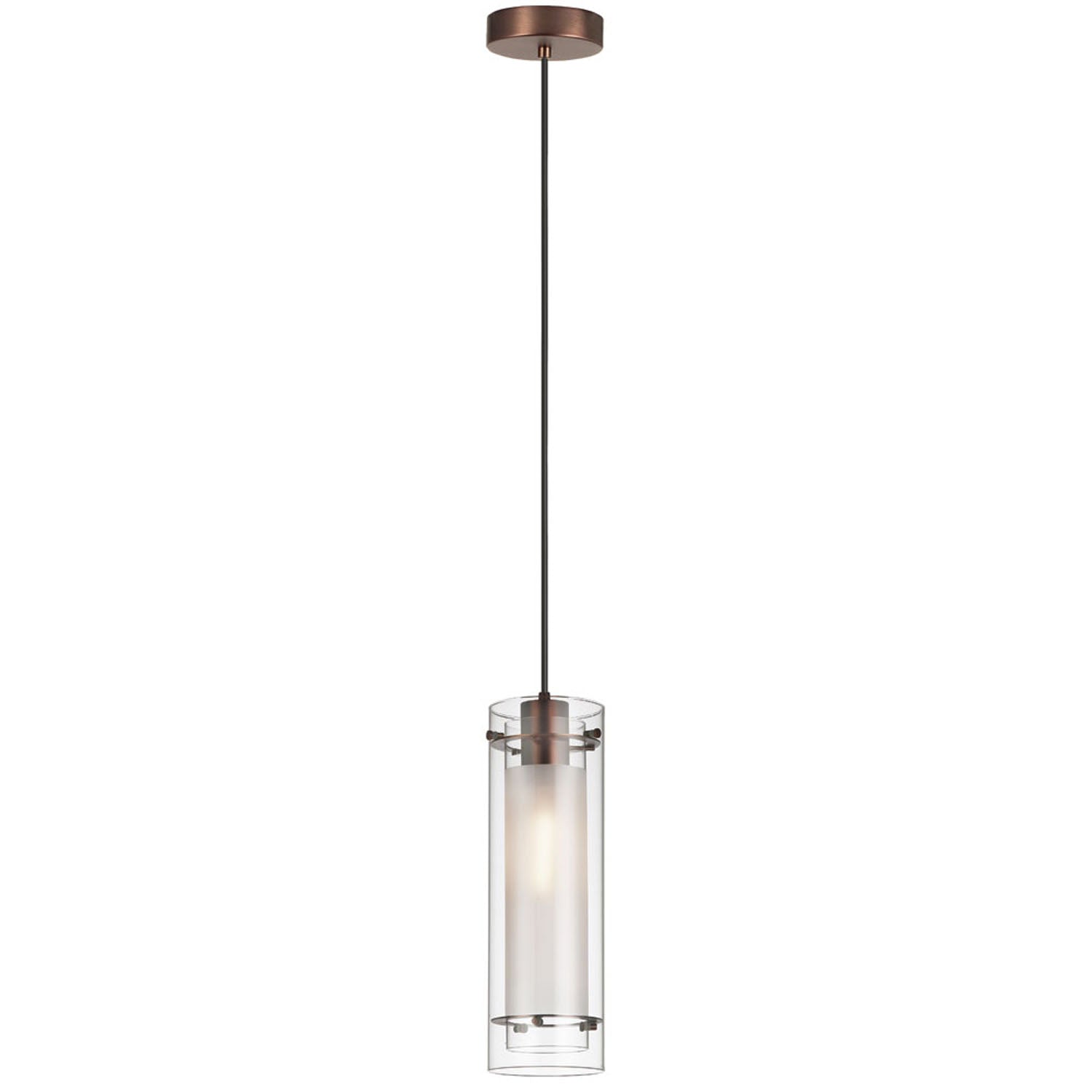 Dainolite Ltd - 22152-CF-OBB - One Light Pendant - Pasha - Oil Brushed Bronze