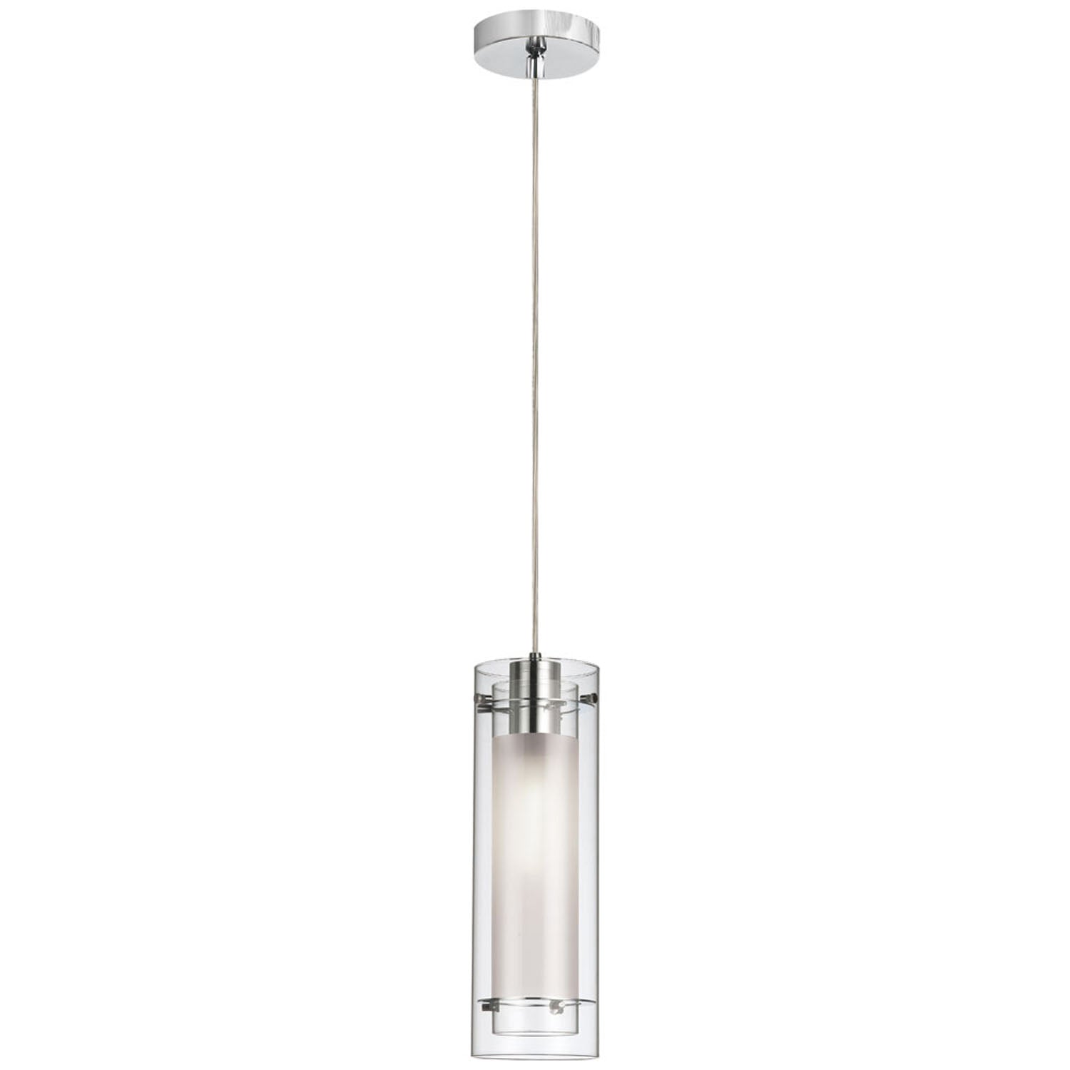 Dainolite Ltd - 22152-CF-PC - One Light Pendant - Pasha - Polished Chrome