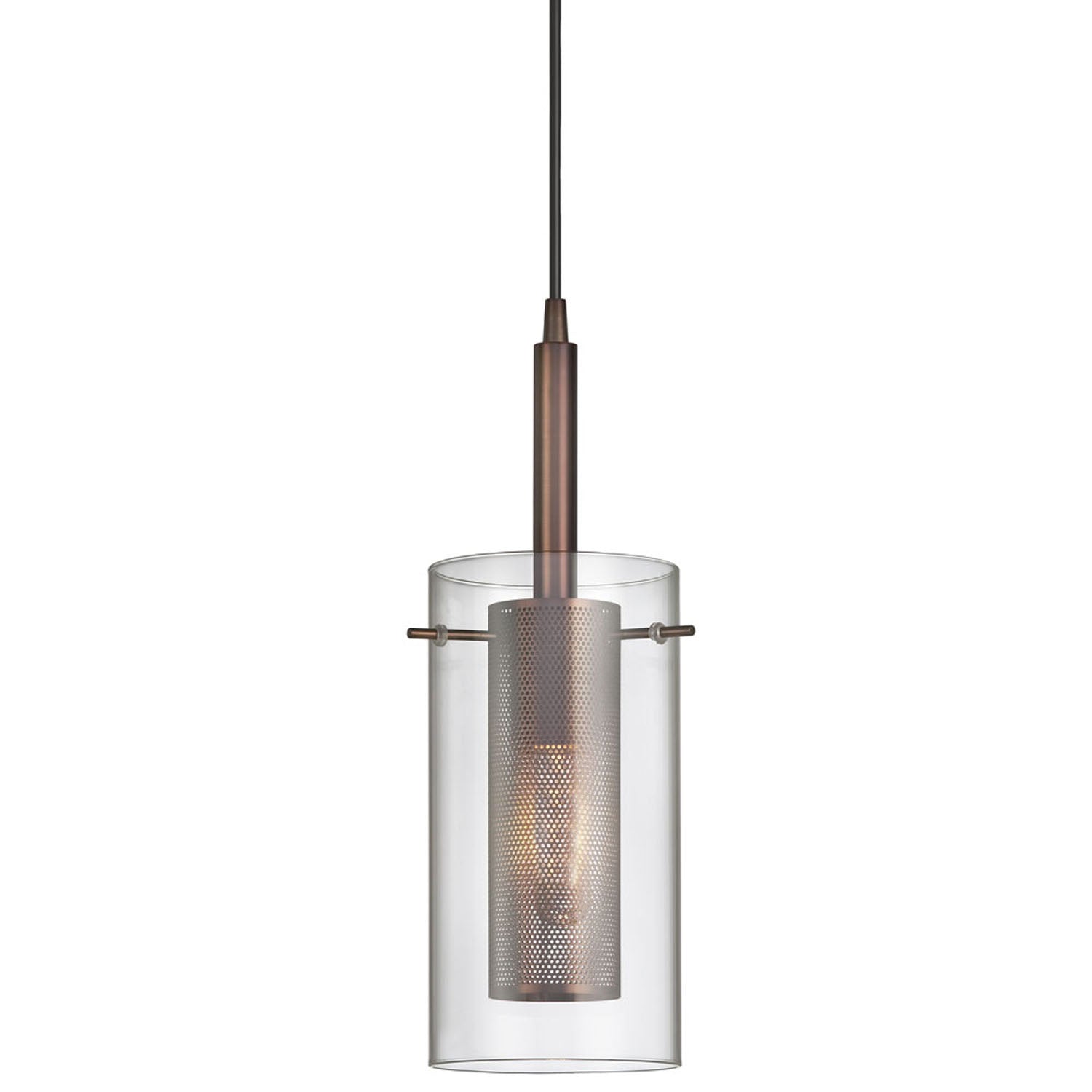 Dainolite Ltd - 30961-CM-OBB - One Light Pendant - Percy - Oil Brushed Bronze