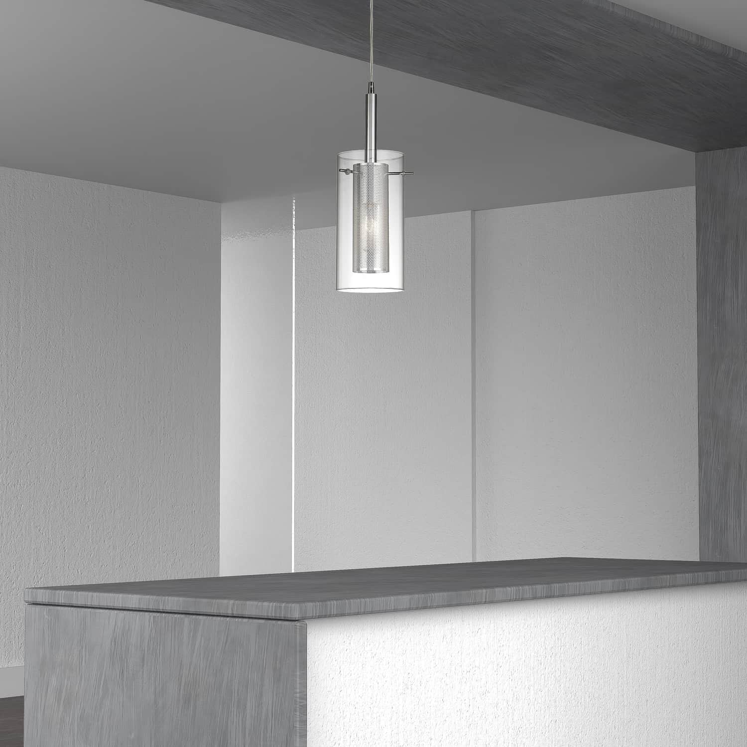 Dainolite Ltd - 30961-CM-PC - One Light Pendant - Percy - Polished Chrome