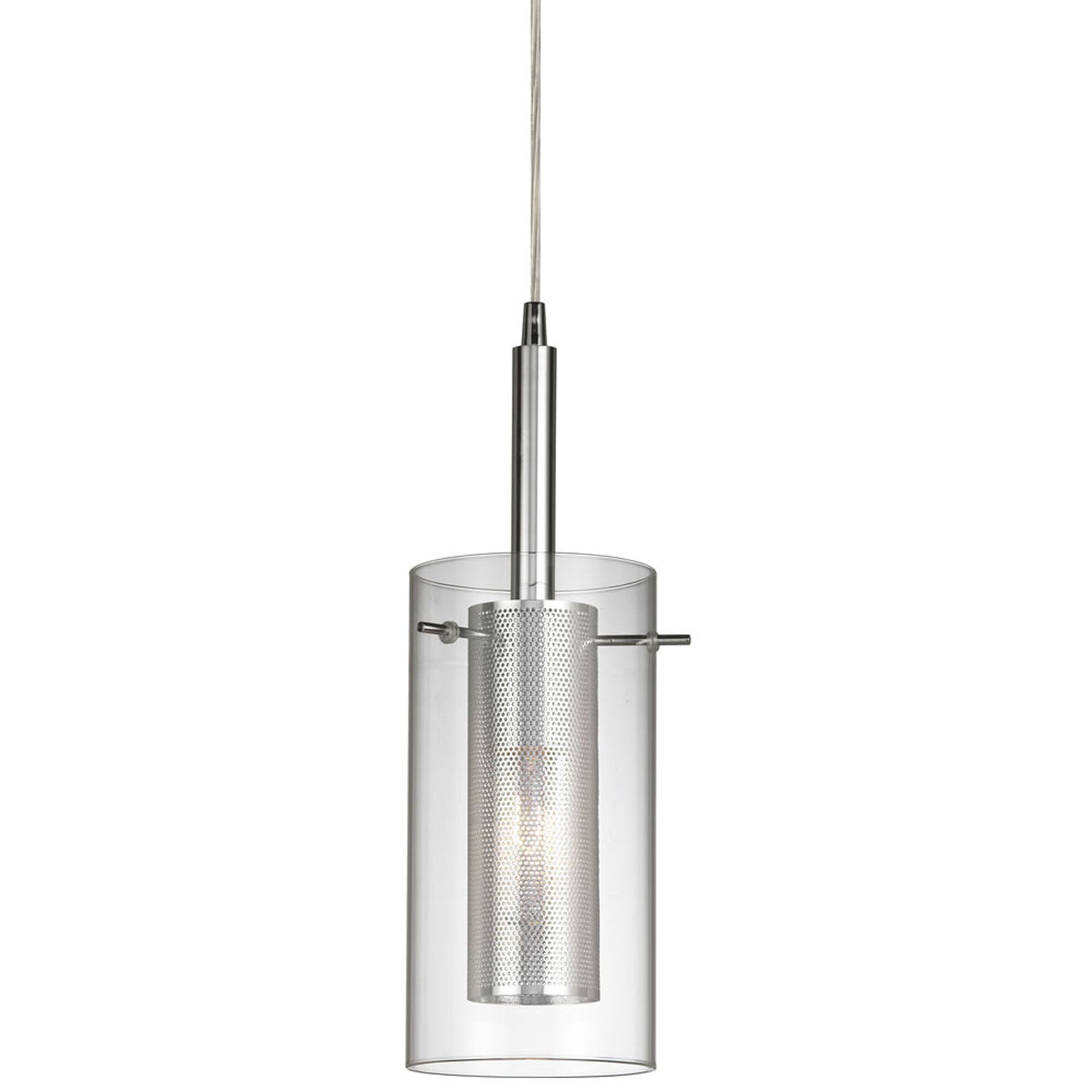 Dainolite Ltd - 30961-CM-PC - One Light Pendant - Percy - Polished Chrome