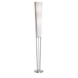 Dainolite Ltd - 83323F-SC - Two Light Floor Lamp - Emotions - Satin Chrome