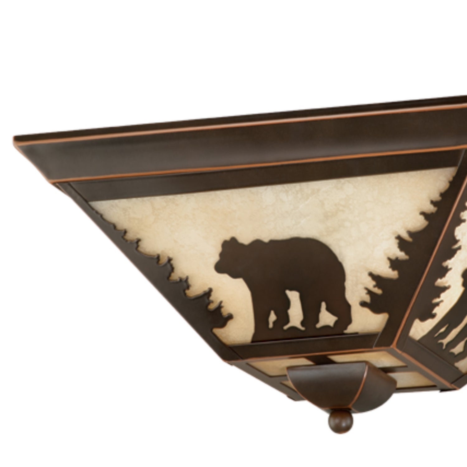 Vaxcel - CC55714BBZ - Three Light Flush Mount - Bozeman - Burnished Bronze