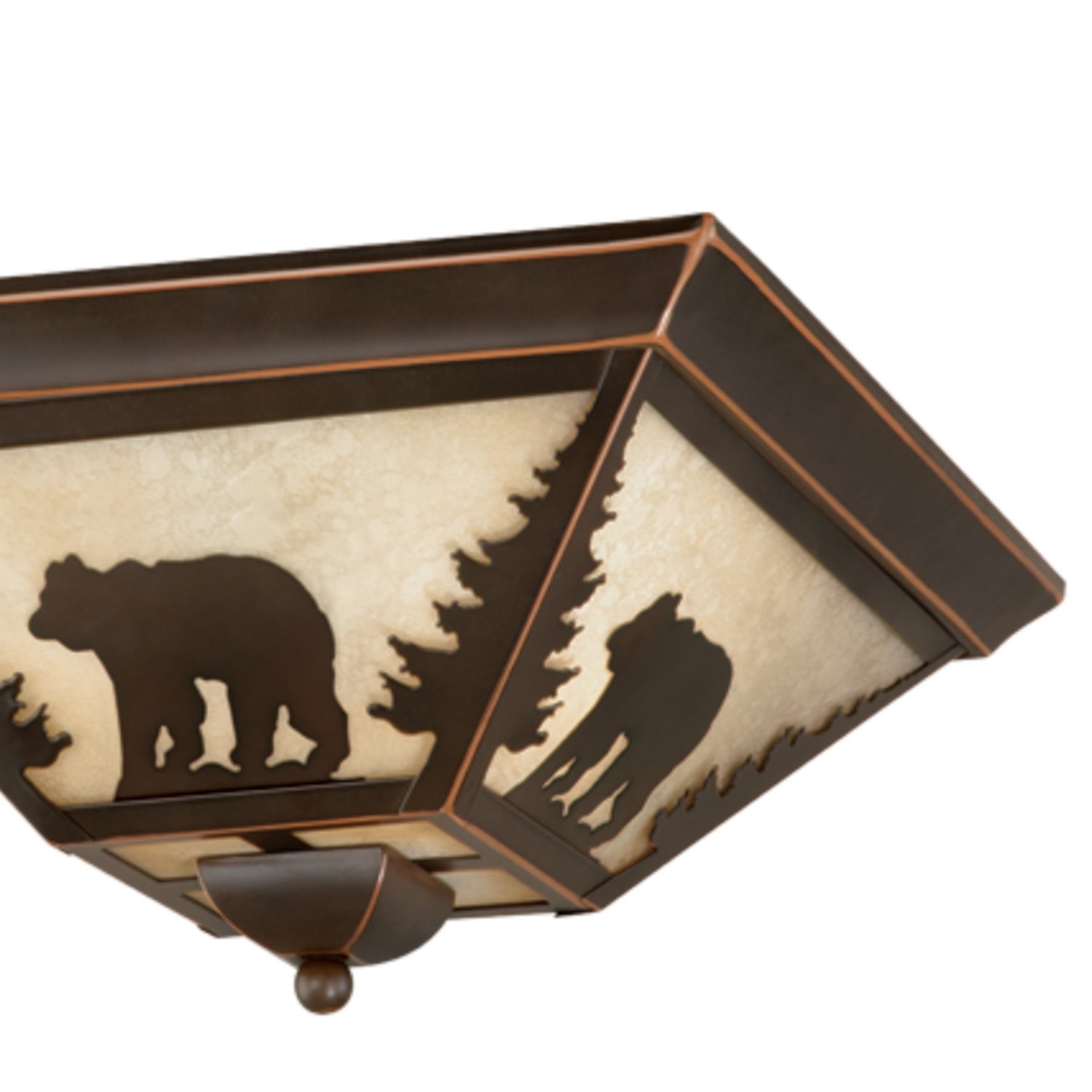 Vaxcel - CC55714BBZ - Three Light Flush Mount - Bozeman - Burnished Bronze