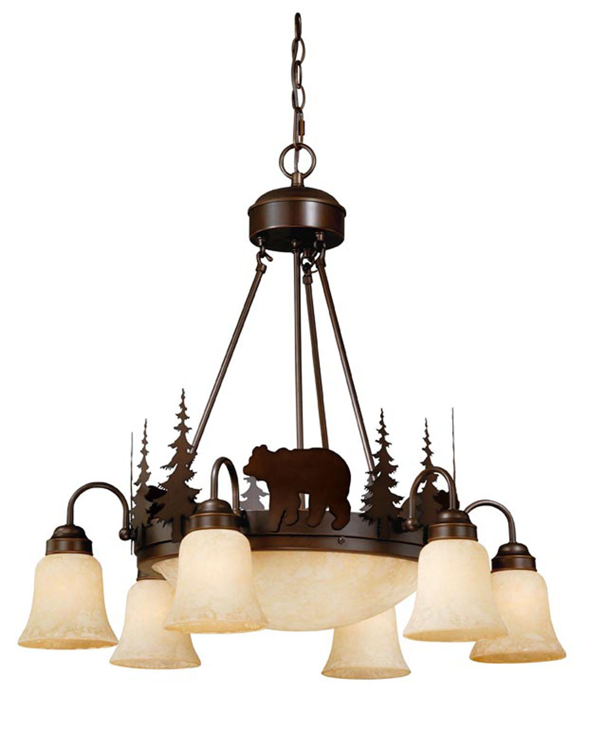 Vaxcel - CH55706BBZ - Nine Light Chandelier - Bozeman - Burnished Bronze