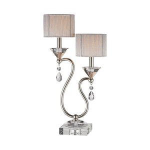 ELK Home - 96758 - Two Light Table Lamp - Krystal - Polished Nickel