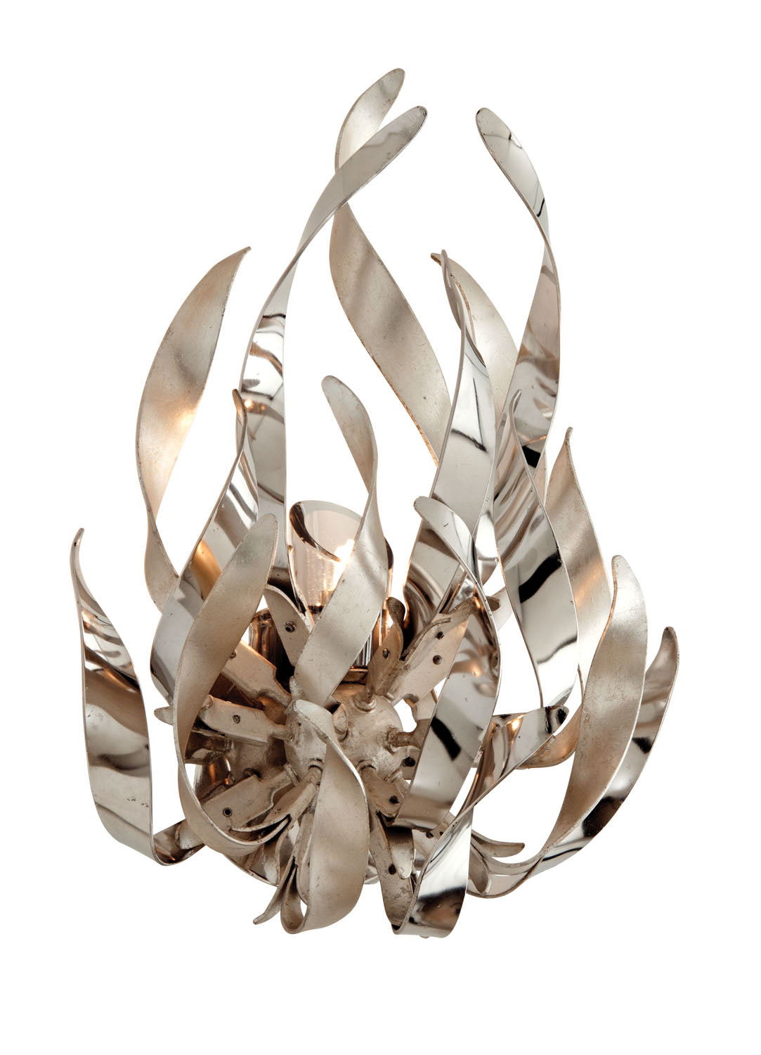 Corbett Lighting - 154-11-SL/SS - One Light Wall Sconce - Graffiti - Silver Leaf