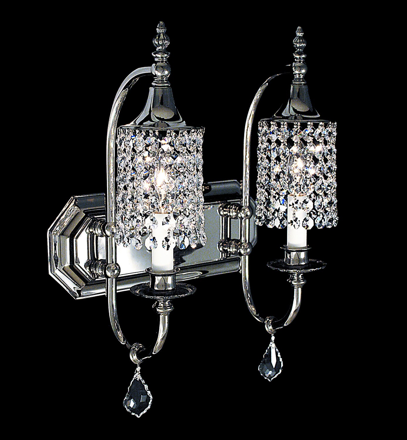 Framburg - 2042 PS - Two Light Wall Sconce - Princessa - Polished Silver