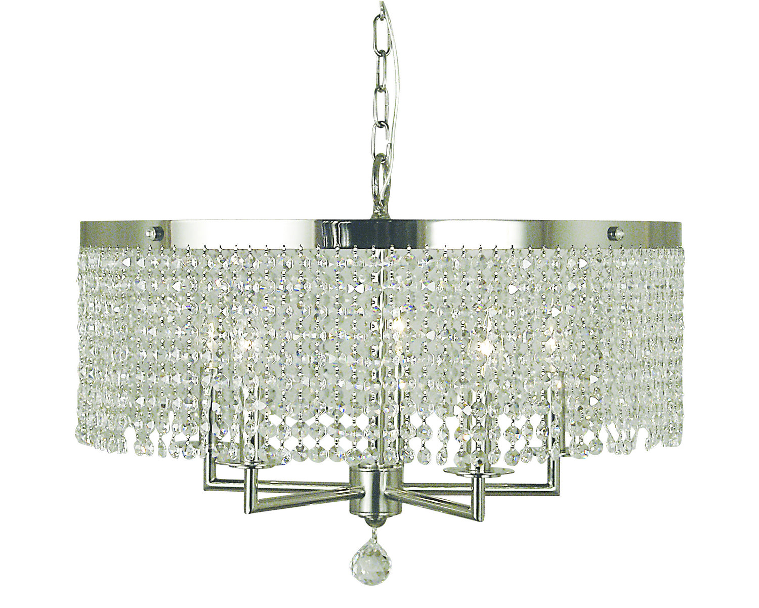 Framburg - 2276 PS - Five Light Chandelier - Princessa - Polished Silver