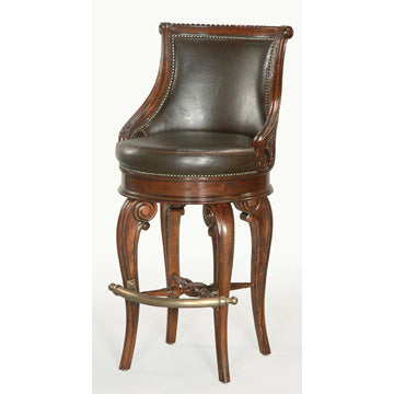 Ambella Home - 03500-510-002 - Barstool - Tatum - Dark Leather