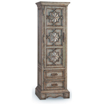 Ambella Home - 06690-820-001 - Single Door Cabinet - Medallion - Antique Blue