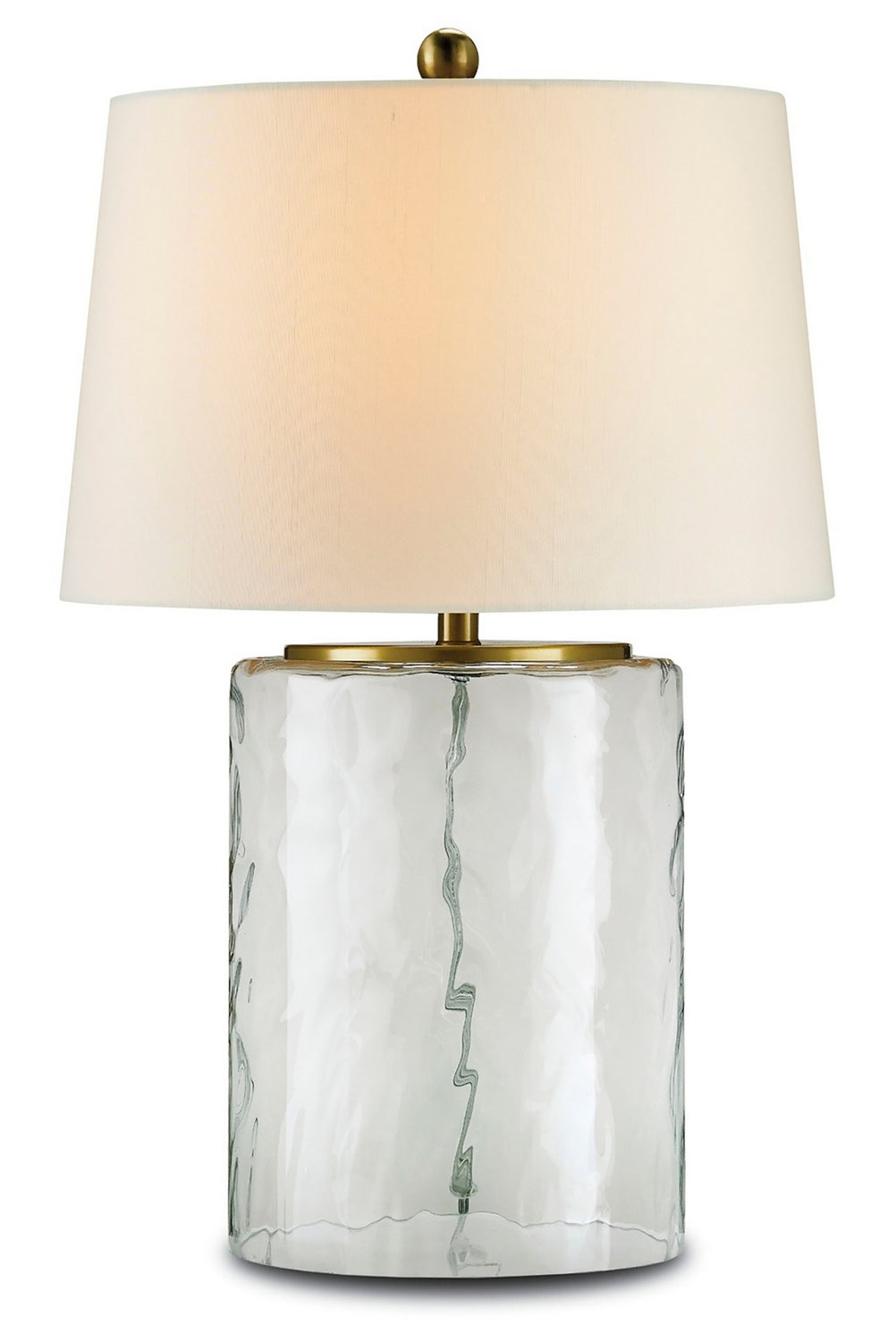 Currey and Company - 6197 - One Light Table Lamp - Oscar - Clear/Brass