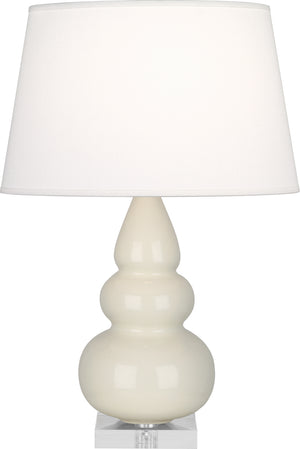 Robert Abbey - A294X - One Light Accent Lamp - Small Triple Gourd - Bone Glazed Ceramic w/Lucite Base