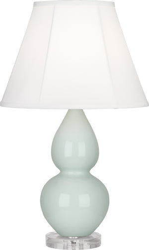 Robert Abbey - A788 - One Light Accent Lamp - Small Double Gourd - Celadon Glazed Ceramic w/Lucite Base