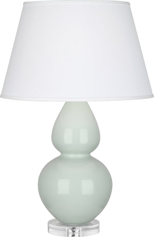 Robert Abbey - A791X - One Light Table Lamp - Double Gourd - Celadon Glazed Ceramic w/Lucite Base