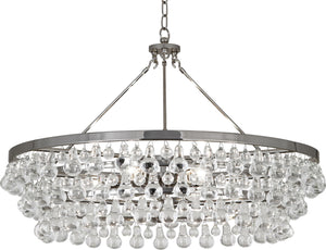 Robert Abbey - S1004 - Six Light Chandelier - Bling - Polished Nickel