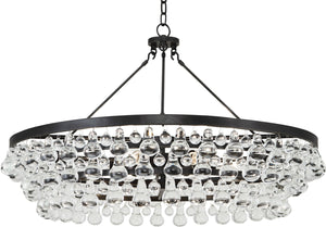 Robert Abbey - Z1004 - Six Light Chandelier - Bling - Deep Patina Bronze