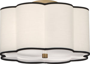 Robert Abbey - 2139 - Two Light Flushmount - Axis - Aged Brass