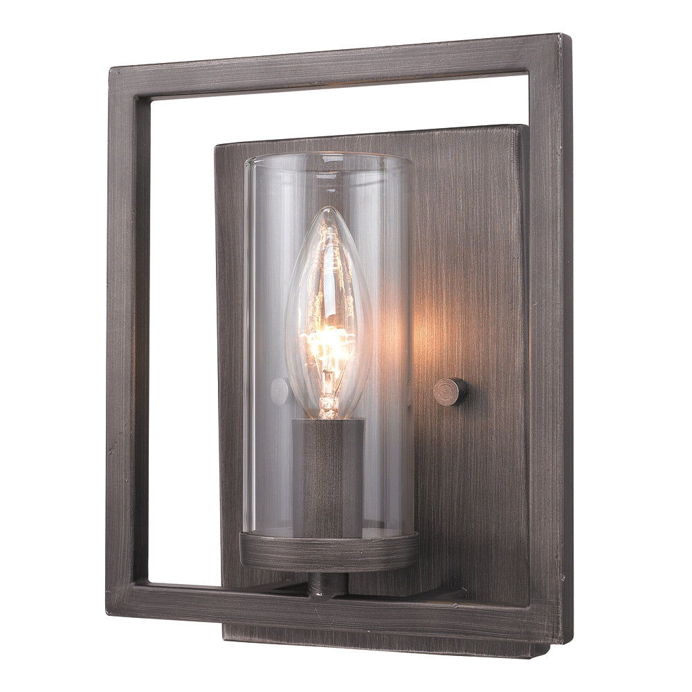 Golden - 6068-1W GMT - One Light Wall Sconce - Marco - Gunmetal Bronze