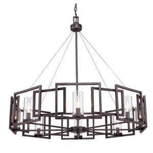 Golden - 6068-8 GMT - Eight Light Chandelier - Marco - Gunmetal Bronze