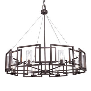 Golden - 6068-8 GMT - Eight Light Chandelier - Marco - Gunmetal Bronze