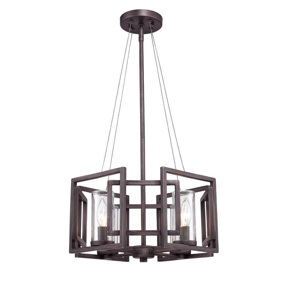 Golden - 6068-SF GMT - Four Light Semi-Flush Mount - Marco - Gunmetal Bronze