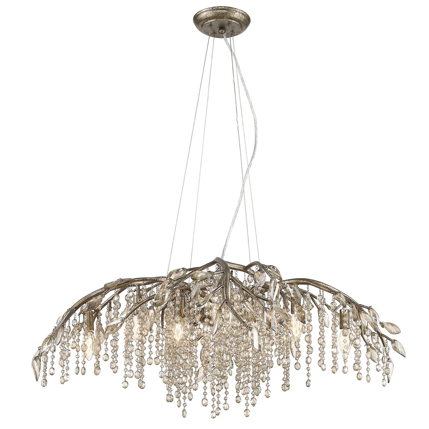 Golden - 9903-12 MG - 12 Light Chandelier - Autumn Twilight MG - Mystic Gold