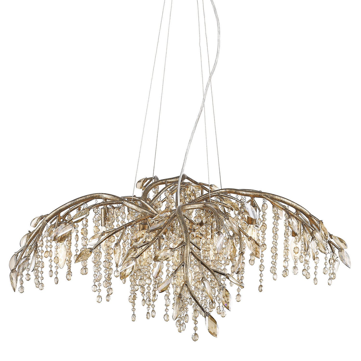 Golden - 9903-12 MG - 12 Light Chandelier - Autumn Twilight MG - Mystic Gold