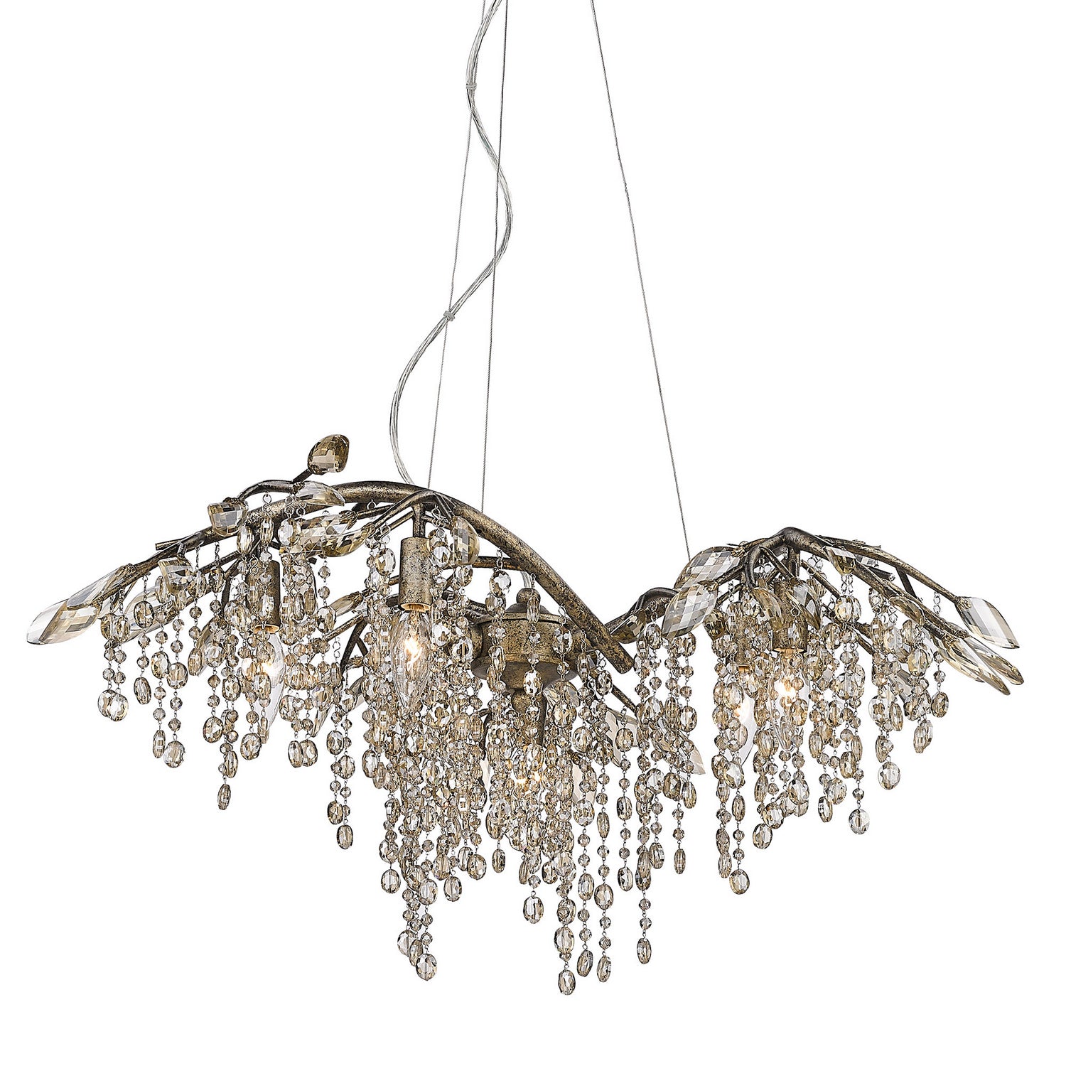 Golden - 9903-6 MG - Six Light Chandelier - Autumn Twilight MG - Mystic Gold