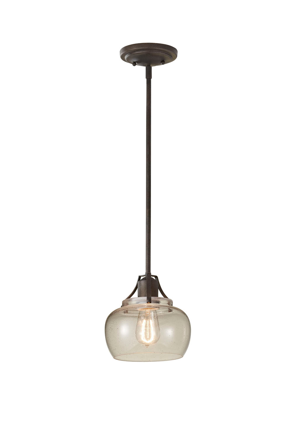 Generation Lighting. - P1234RI - One Light Pendant - Urban Renewal - Rustic Iron