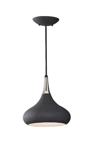 Generation Lighting. - P1253BK - One Light Pendant - Belle - Black