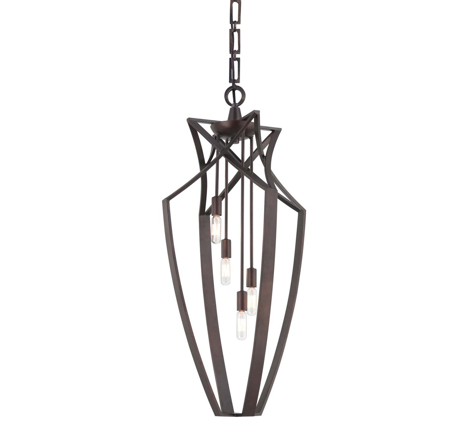 Savoy House - 3-6821-4-13 - Four Light Pendant - Windsung - English Bronze