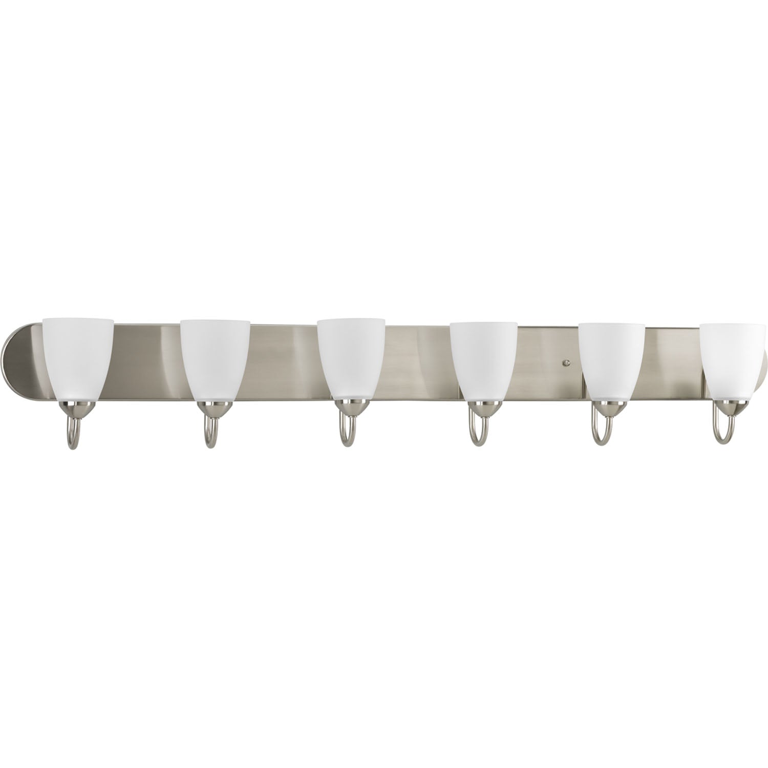 Progress Lighting - P2714-09 - Six Light Bath - Gather - Brushed Nickel