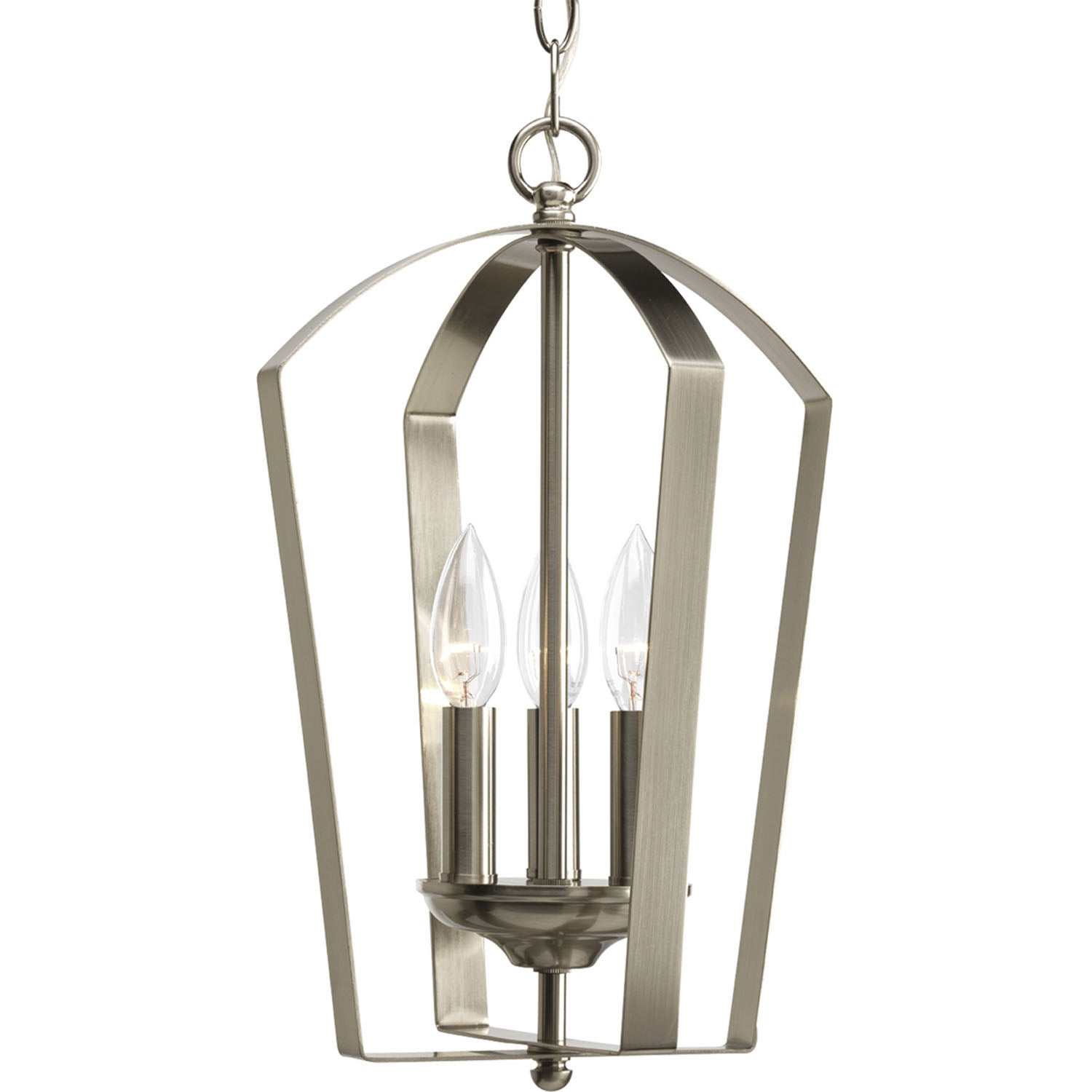 Progress Lighting - P3928-09 - Three Light Foyer Pendant - Gather - Brushed Nickel