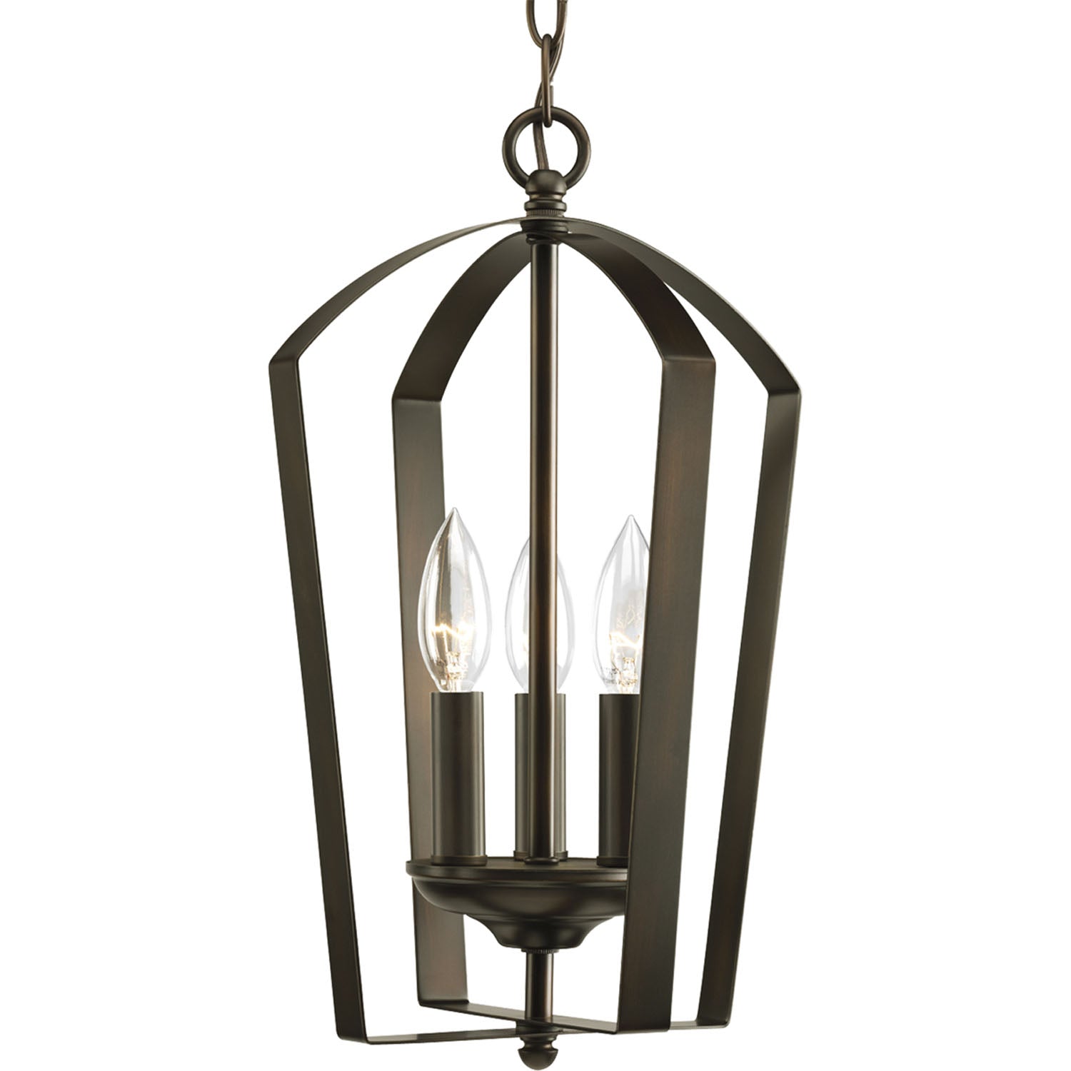 Progress Lighting - P3928-20 - Three Light Foyer Pendant - Gather - Antique Bronze