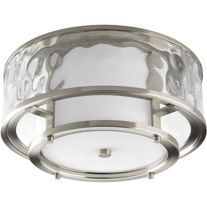 Progress Lighting - P3942-09 - Two Light Flush Mount - Bay Court - Brushed Nickel